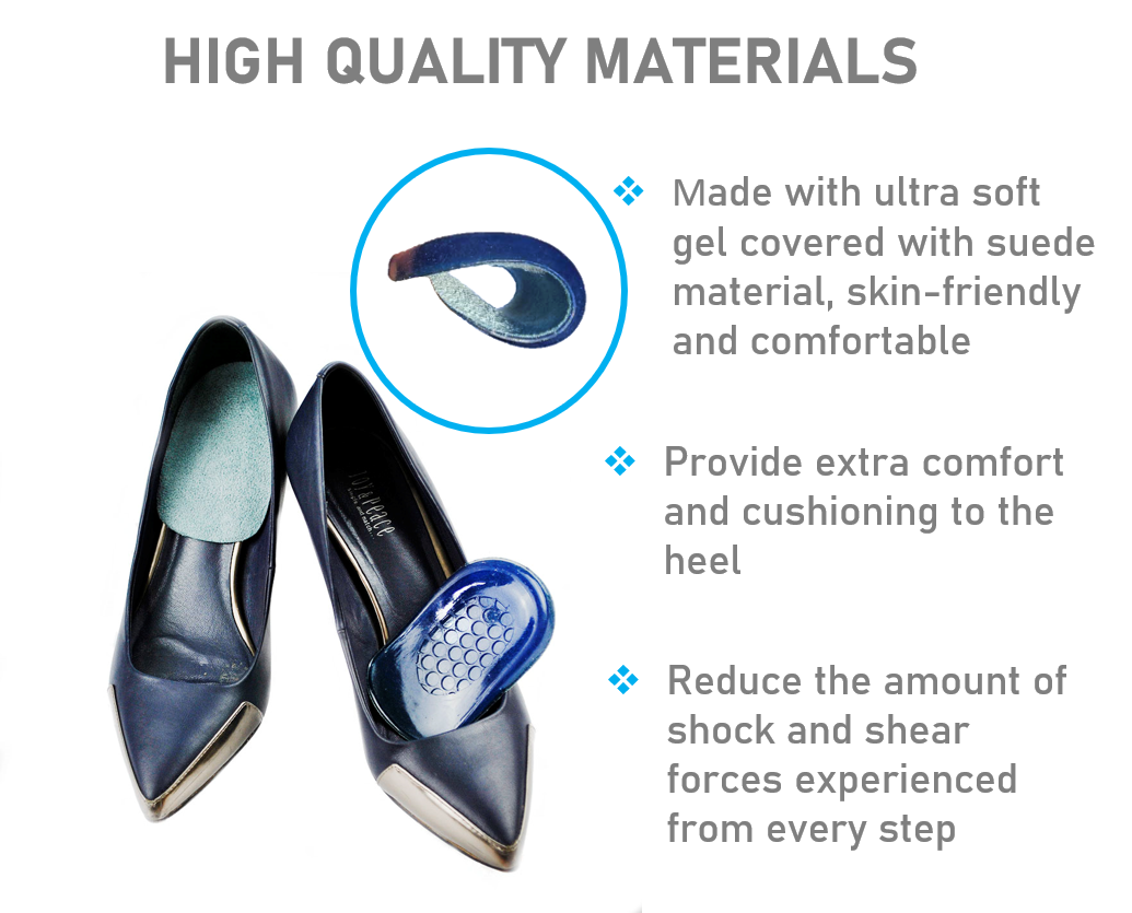 Suede Heel Cups VIVOFOOT