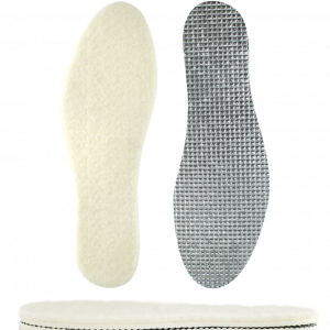 VivoFoot 2 Pairs Warm Premium Natural Wool Insoles for Winter, Thermal & Insulating Liners for Work Shoes, Boots, Slippers for Men & Women